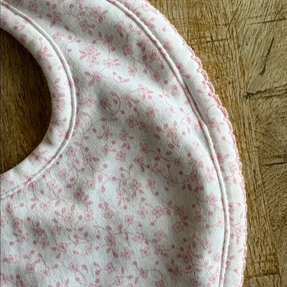 NWOT Kissy Kissy Floral Pink Baby Bib - Picture 2 of 4